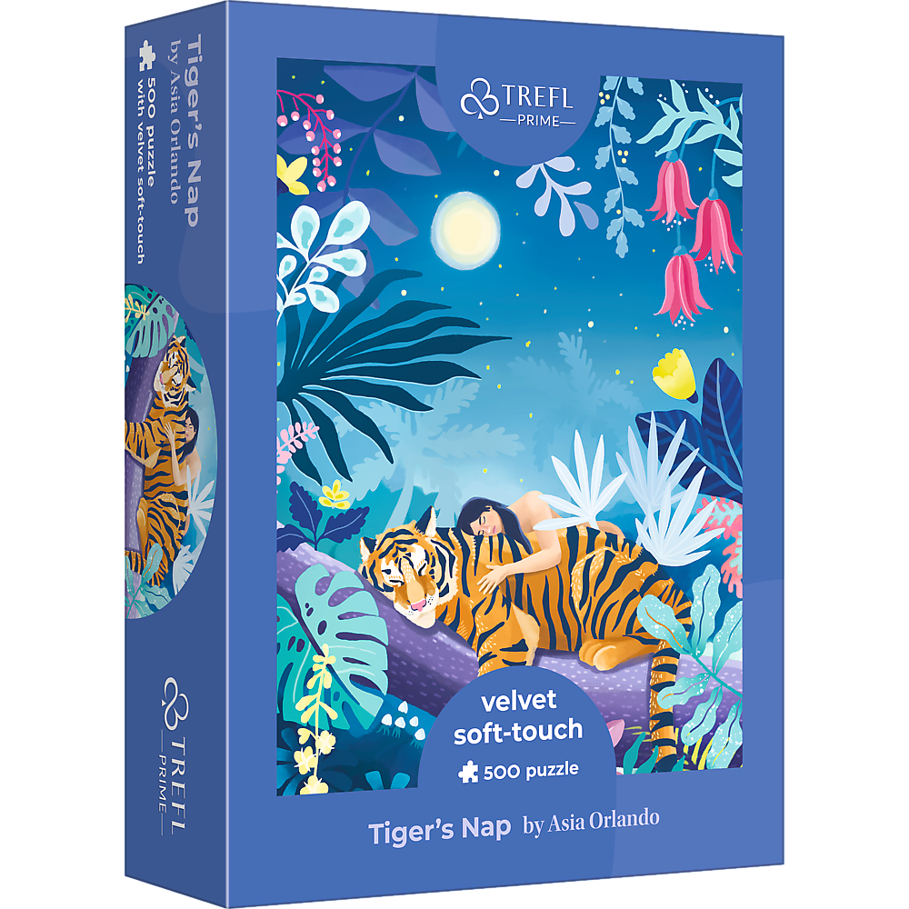 Puzzle 500 Velvet Soft Touch Tiger's Nap Asia Orlando 37424