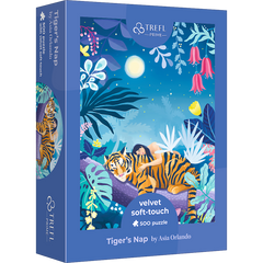 Puzzle 500 Velvet Soft Touch Tiger's Nap Asia Orlando 37424