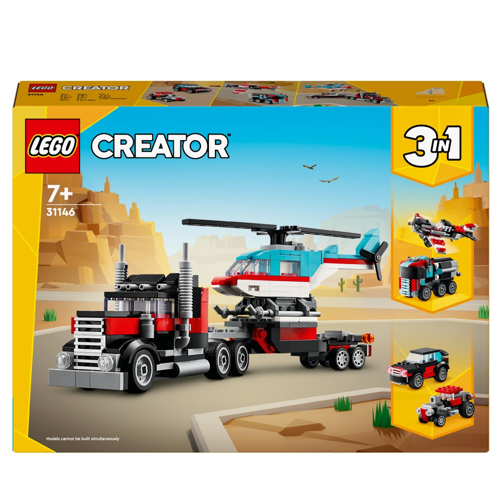 LEGO Creator 3w1 Ciężarówka i Helikopter  31146