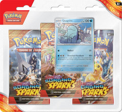 Pokemon TCG Scarlet and Violet Surging Sparks 3 Pack Blister Box