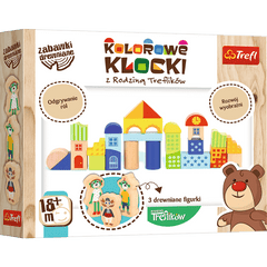 Klocki drewniane z Rodziną Trelików 30 elementów 61348