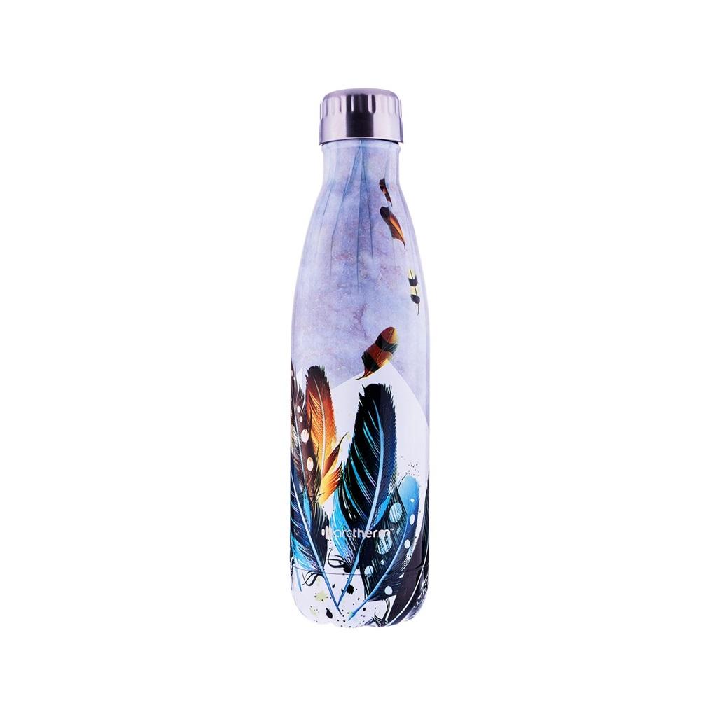 Butelka termiczna wzór ptasie pióra 500ml