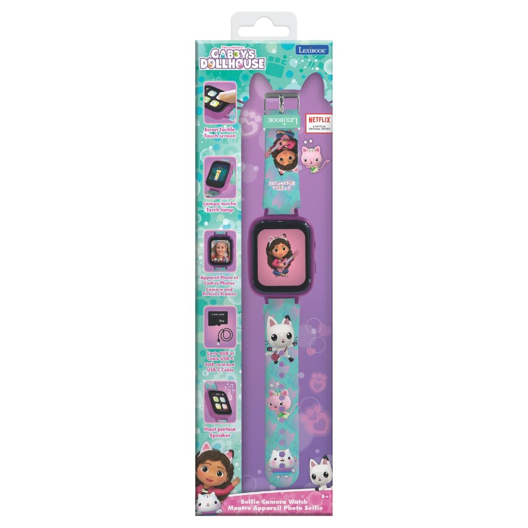 Zegarek smartwatch z kamerą Gabby's Dollhouse Lexibook DMW070GDH