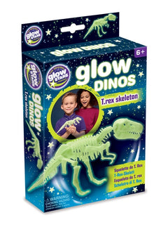 Świecący w ciemności szkielet TRex