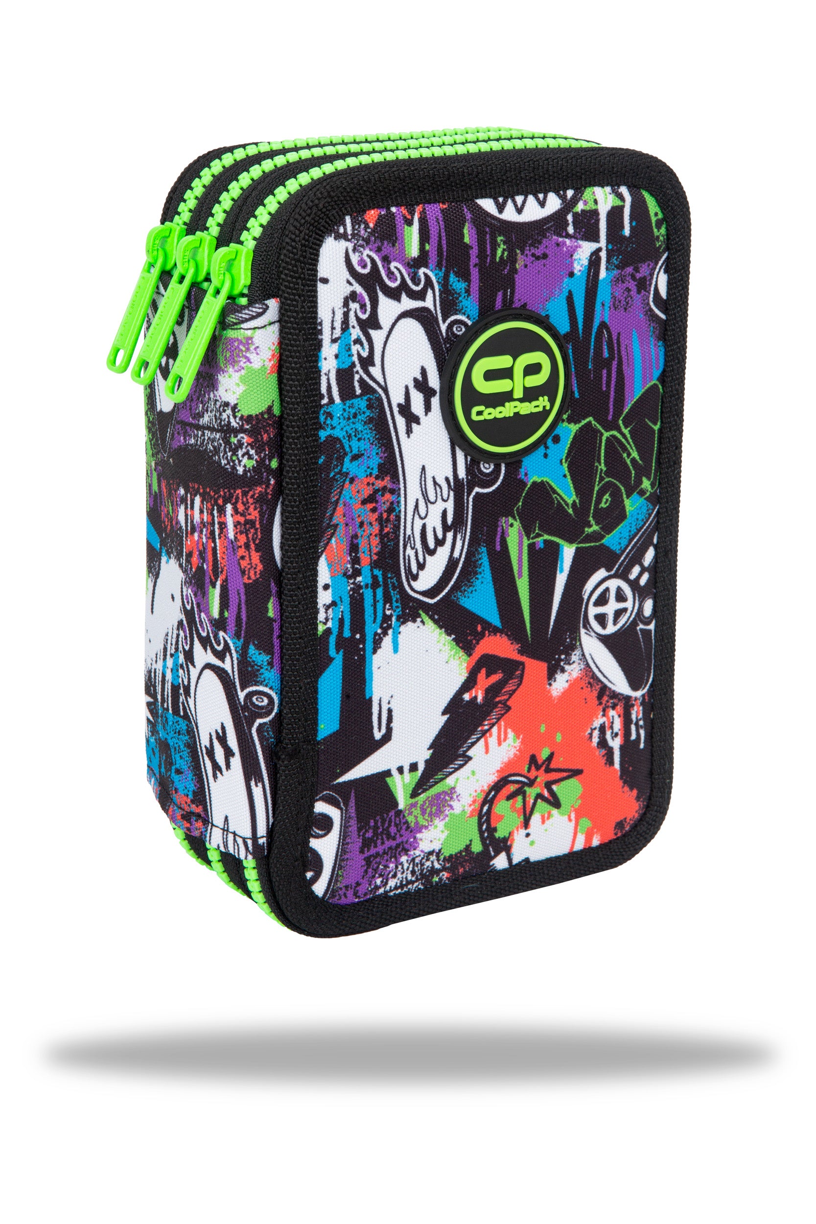 Piórnik 3-komorowy z wyposażeniem Coolpack Jumper 3 peek a boo