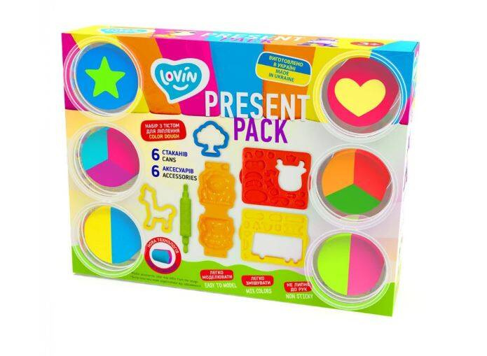 Masa Plastyczna lekka TM Lovin Present Pack +akcesoria
