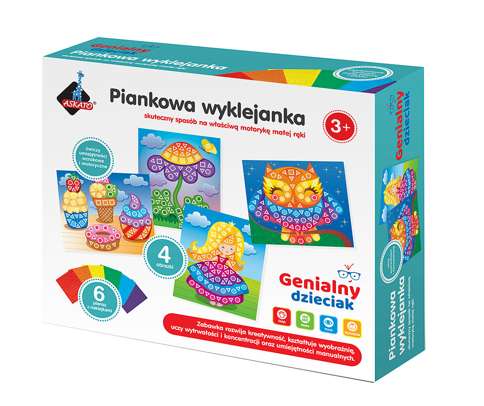 Genialny dzieciak Piankowa wyklejanka dla dziewczynki