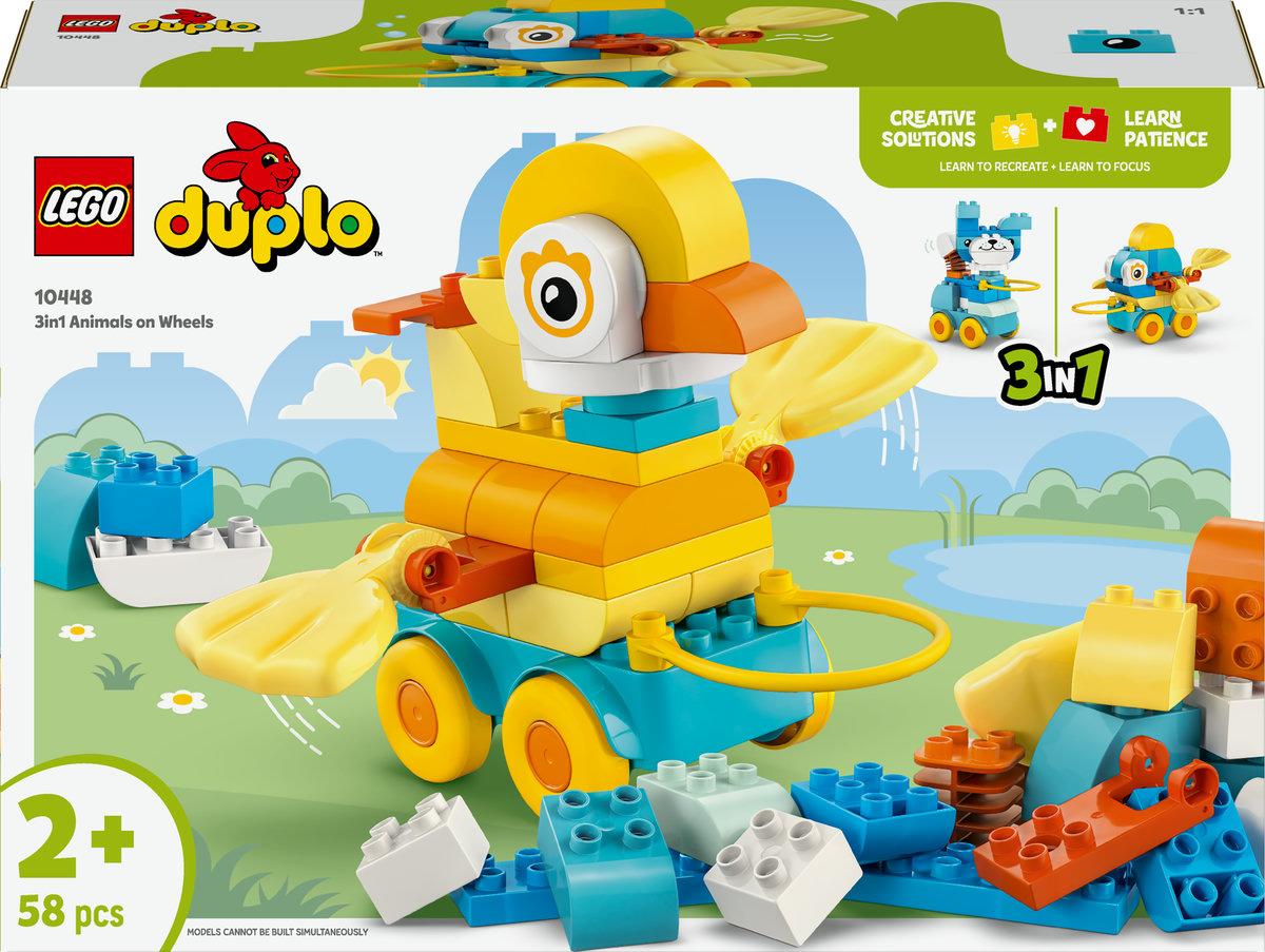 LEGO Duplo 3w1 Zwierzątka na kółkach 10448