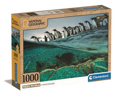 Puzzle 1000 compact National Geographic Pingwiny 39730