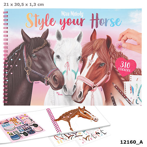 Kolorowanka Miss Melody Style Your Horse 12160A