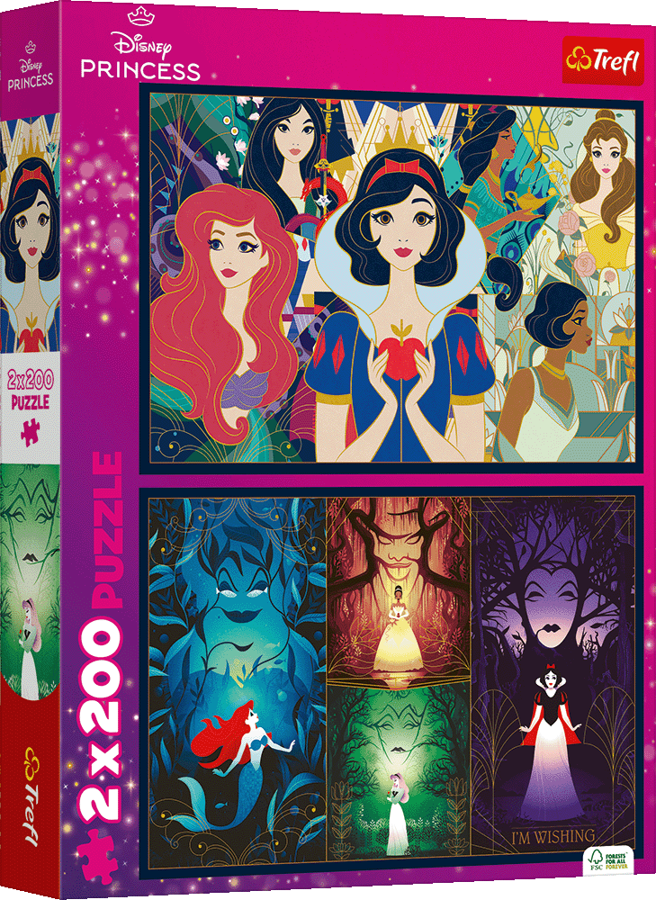 Puzzle 2x200 Czarujące księżniczki Disney Princess 13317