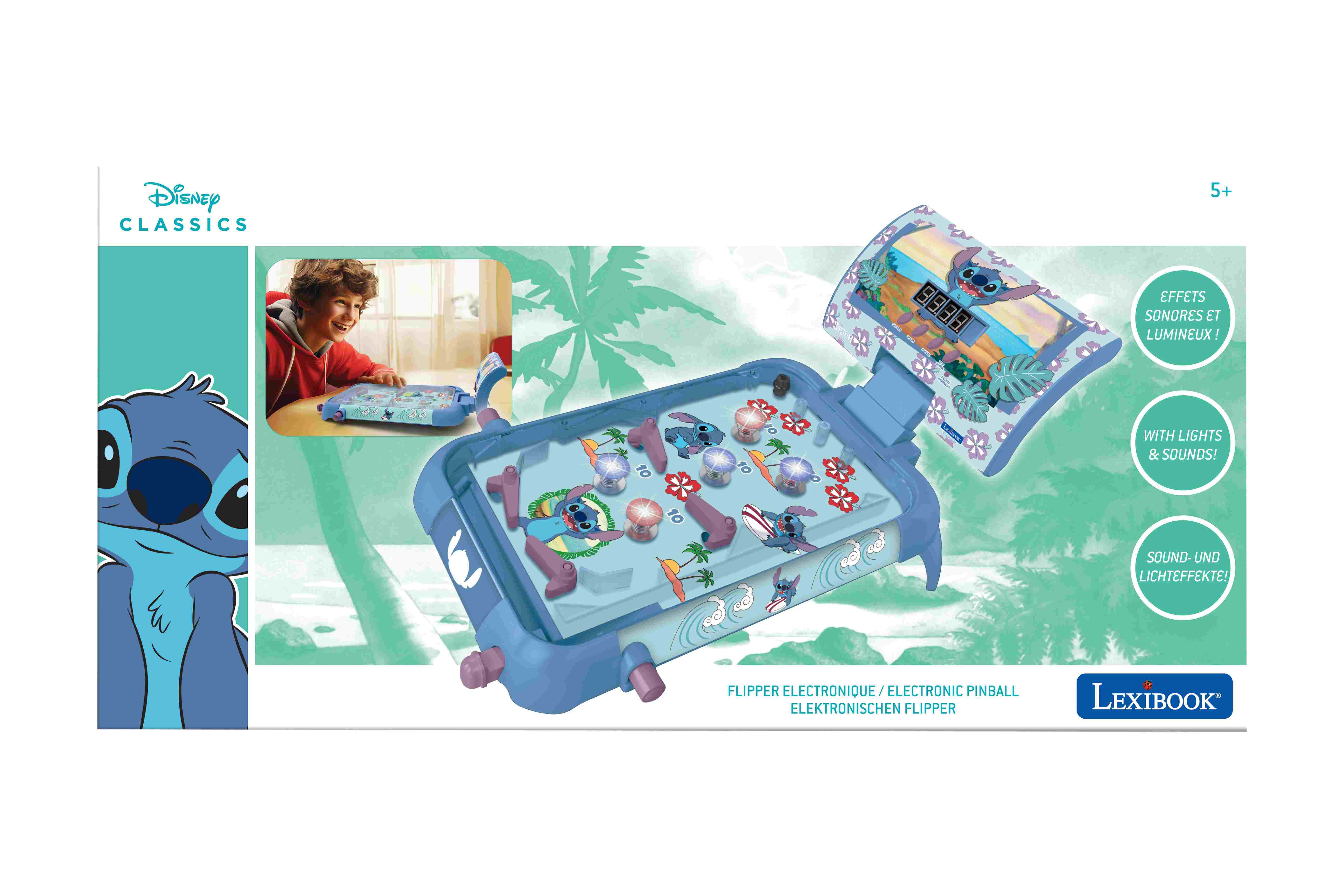 Pinball elektroniczny Stitch Lexibook  JG610D