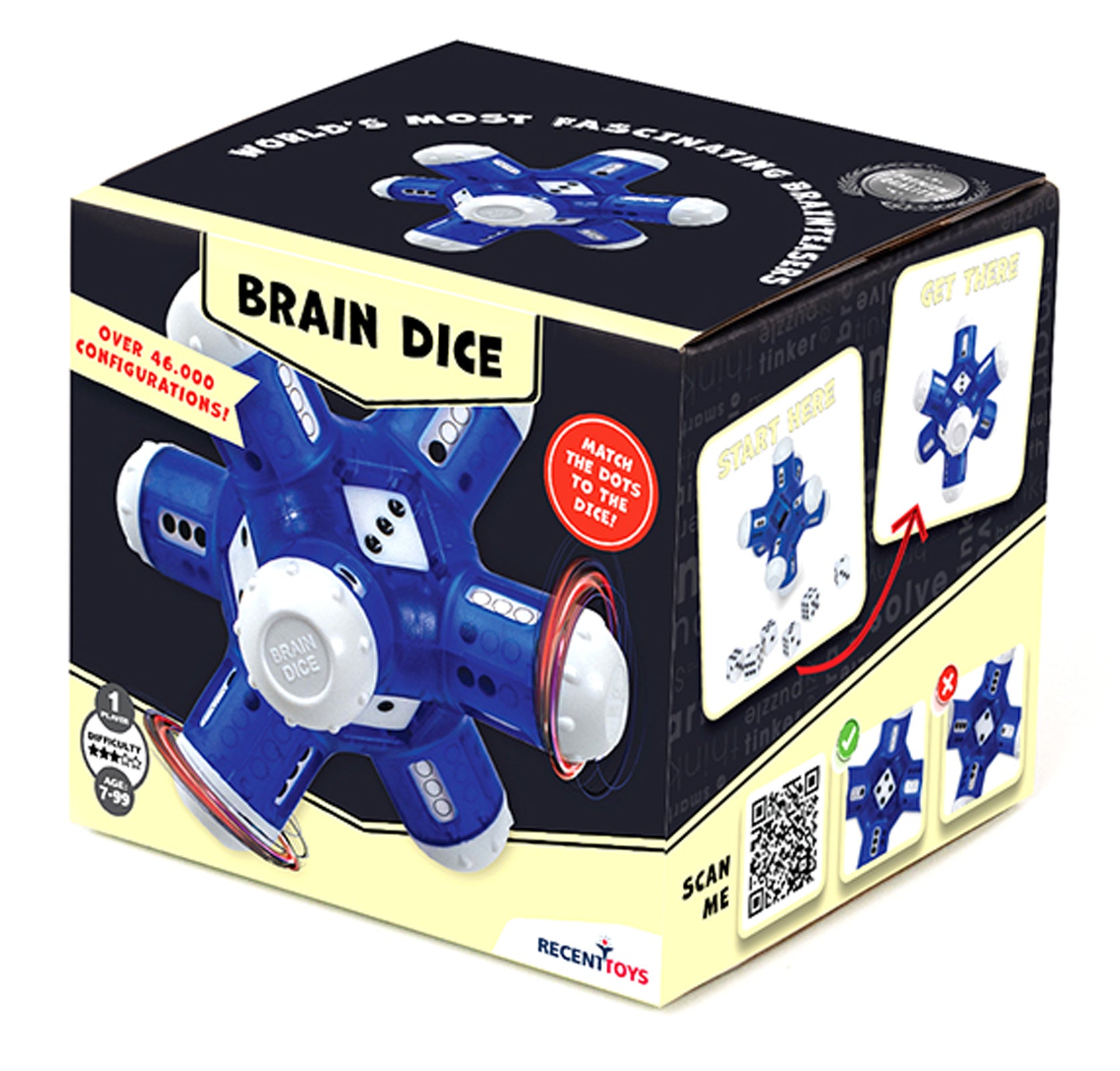 Łamigłówka Braindice Recent Toys poziom 4/5
