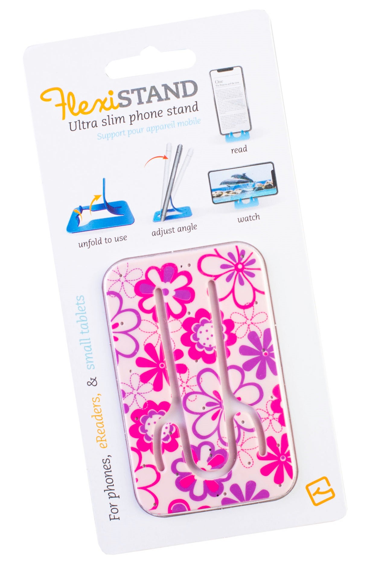 Podstawka pod telefon TG FlexiStand Podstawka pod telefon Różowe kwiaty