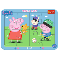 Puzzle ramkowe Baby Wesoła Świnka Peppa 80021