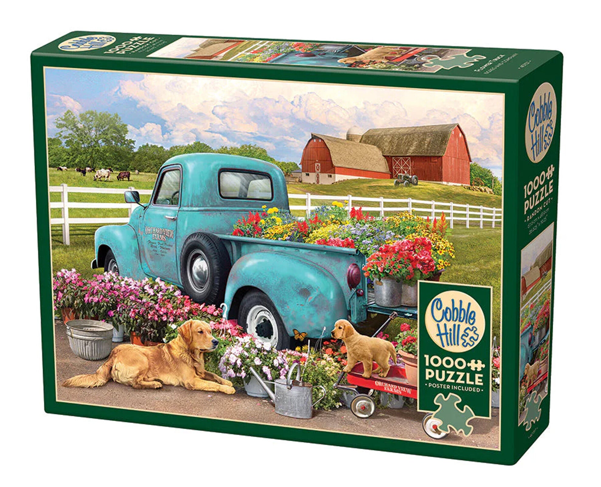 Puzzle 1000 Ciężarówka z kwiatami 113607