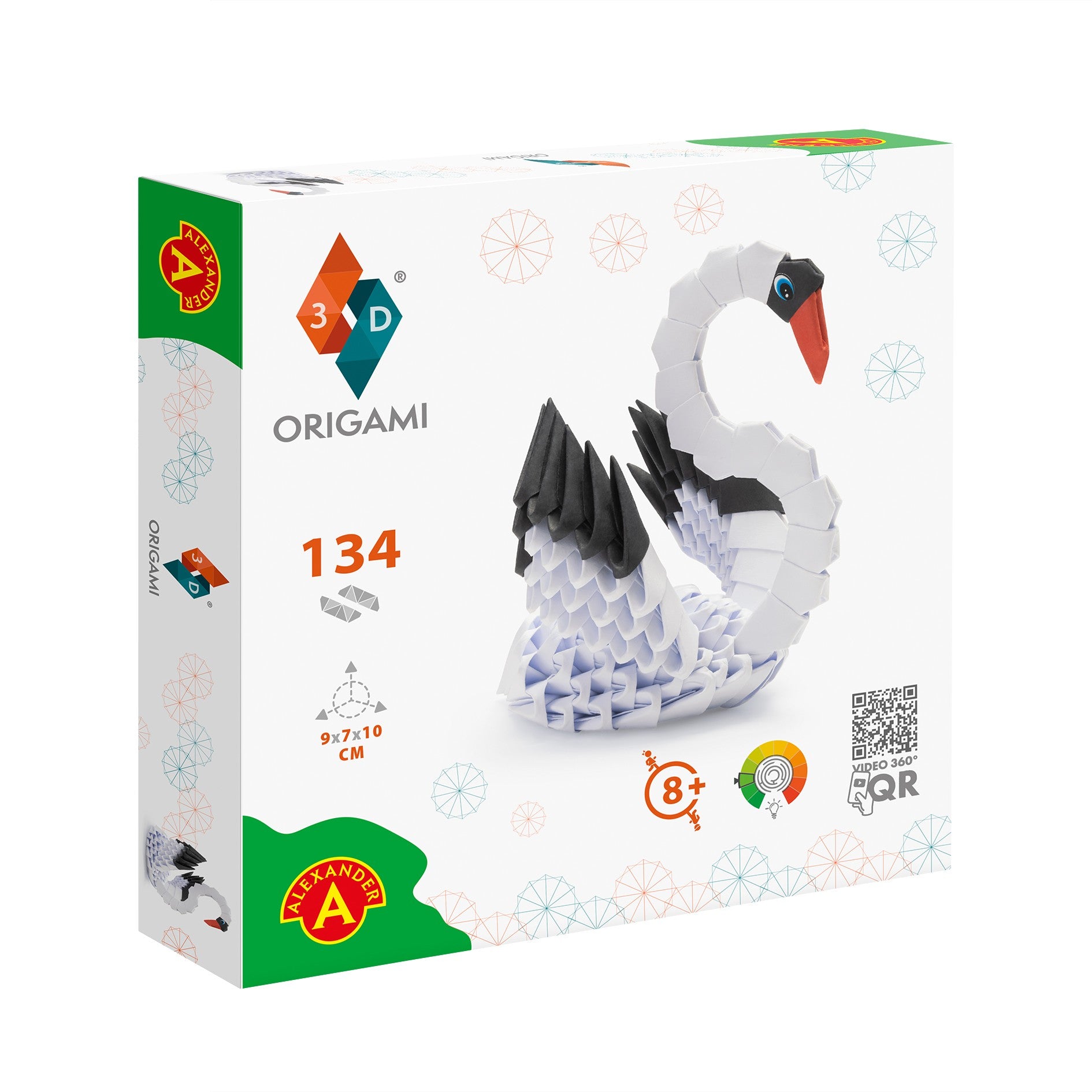 Origami 3D Łabędź