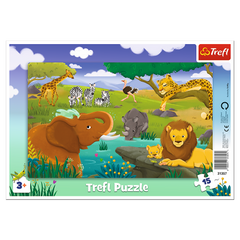 Puzzle 15 ramkowe Sawanna 31357