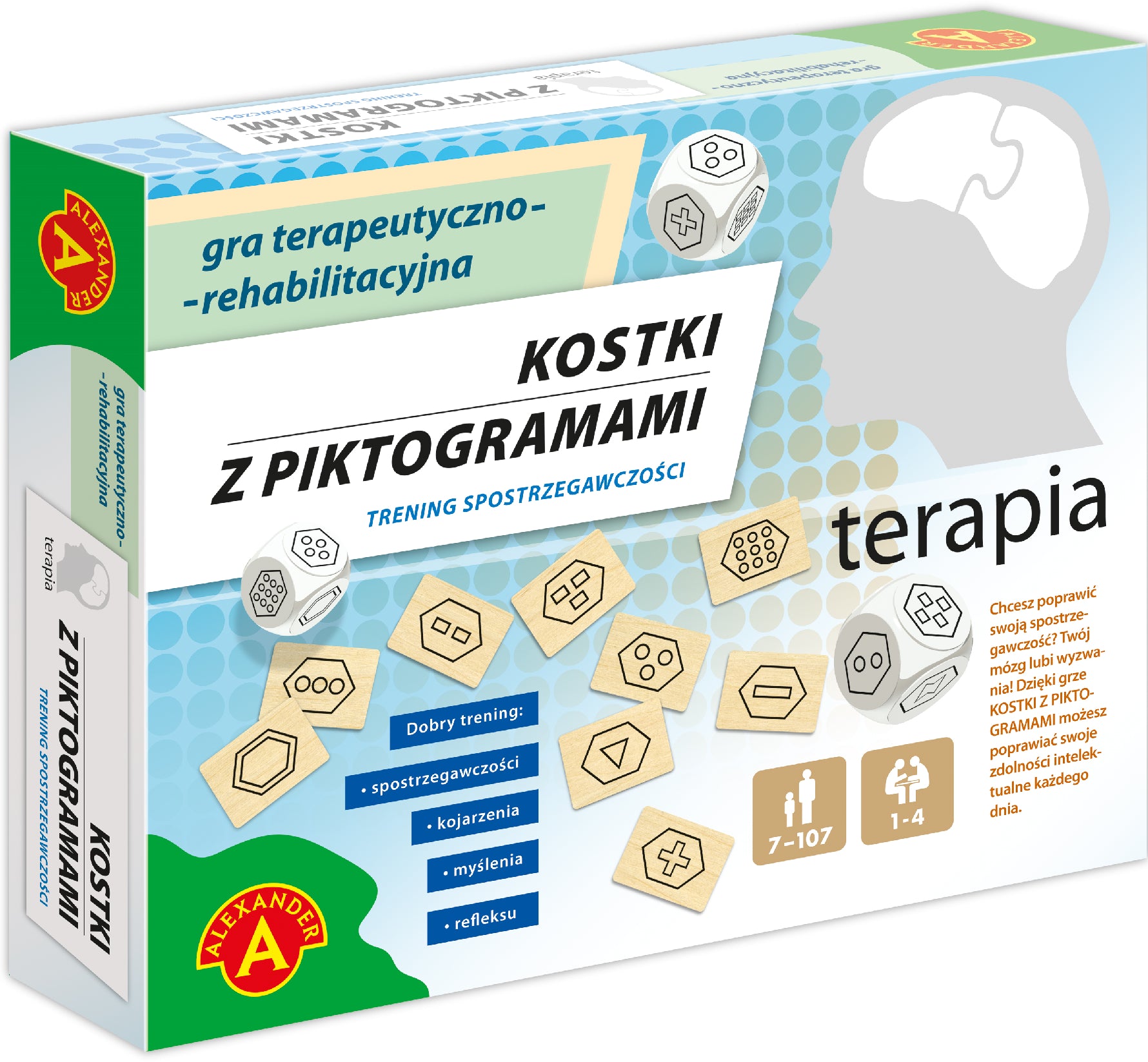 Gra Terapia kostki z piktogramami