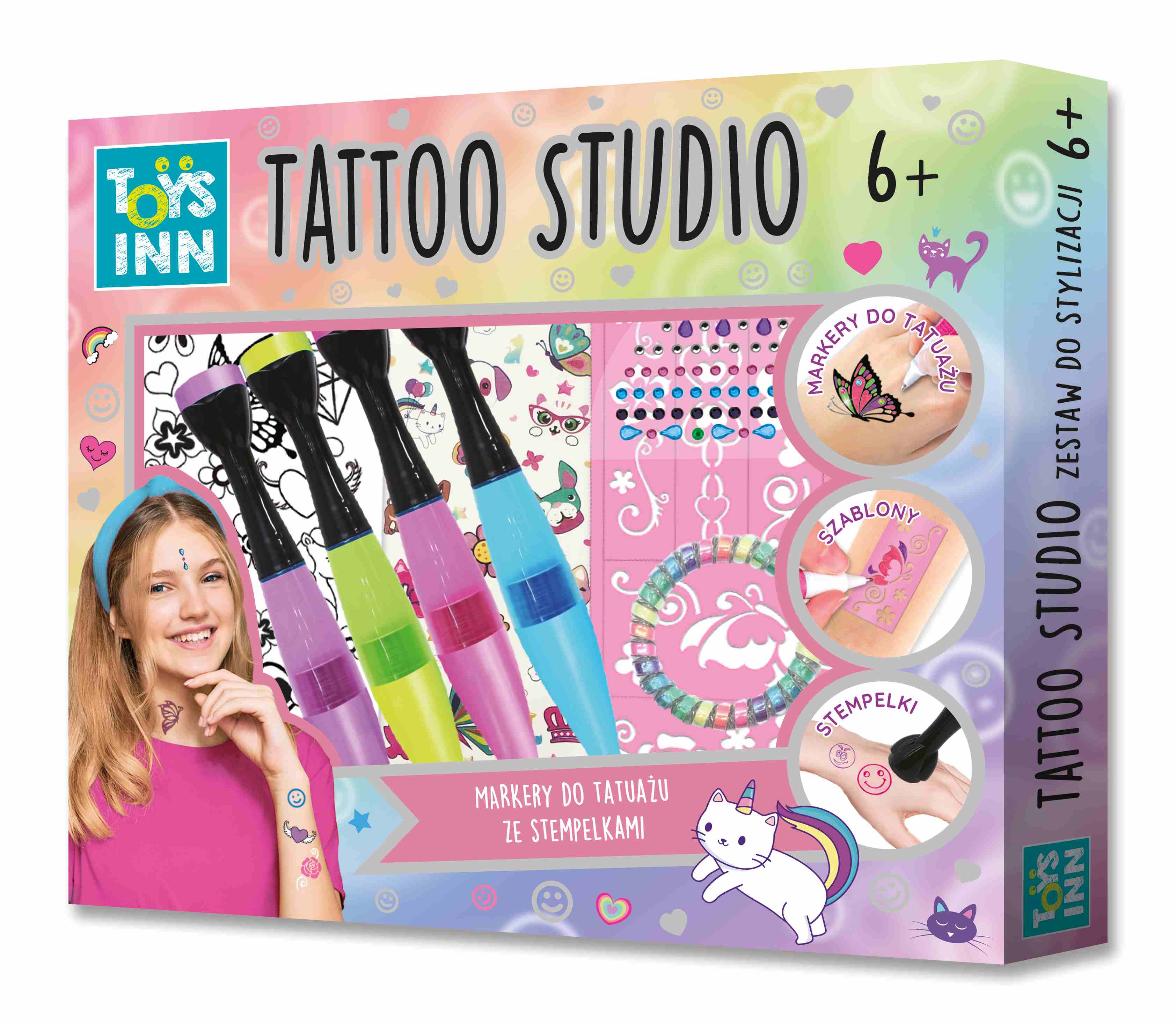 Tattoo studio markery ze stempelkami ToysInn