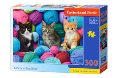 Puzzle 300 Kocięta w sklepie z włóczką B-030477