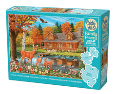 Puzzle 350 Dom nad stawem 113629
