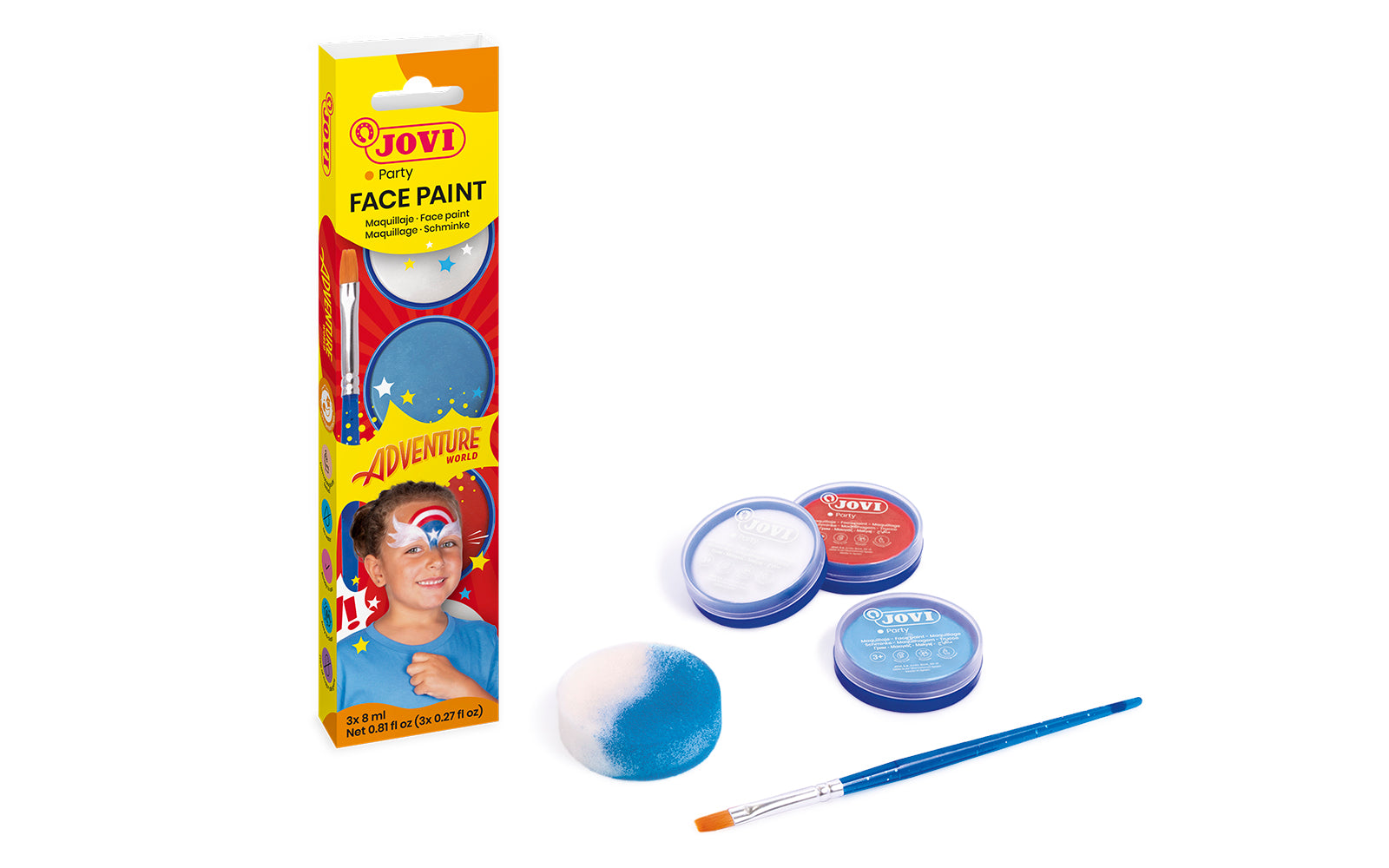 Zestaw Adventure do malowania twarzy