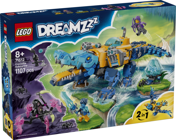 LEGO Dreamzzz Krokodylo Łódź podwodna 71512