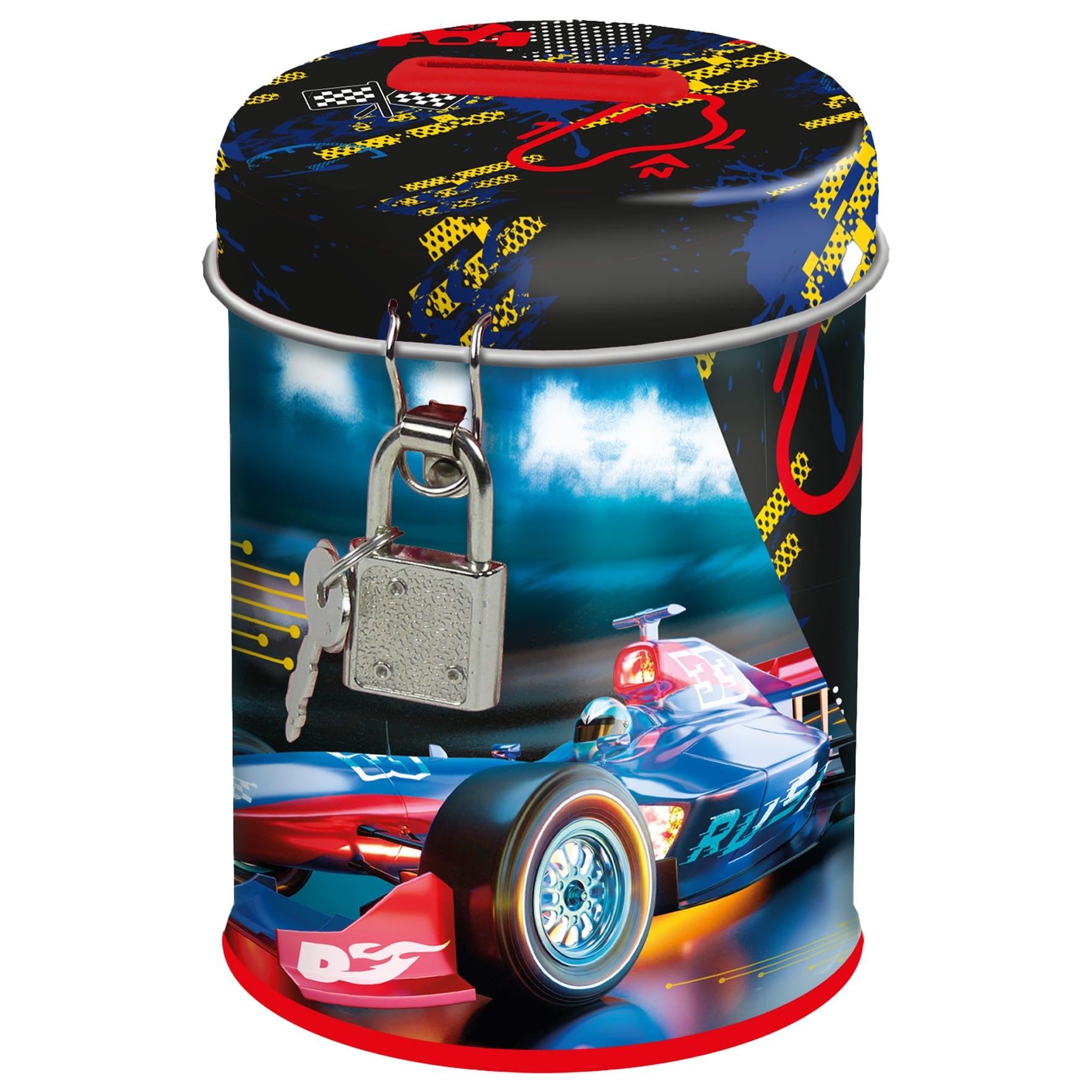 Skarbonka z kłódką Race Team 10