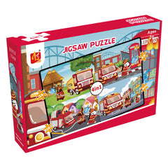 Puzzle 4w1 Straż Pożarna