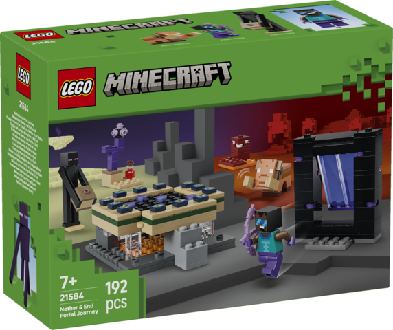 LEGO Minecraft Podróż przez portal Netheru i kresu 21584