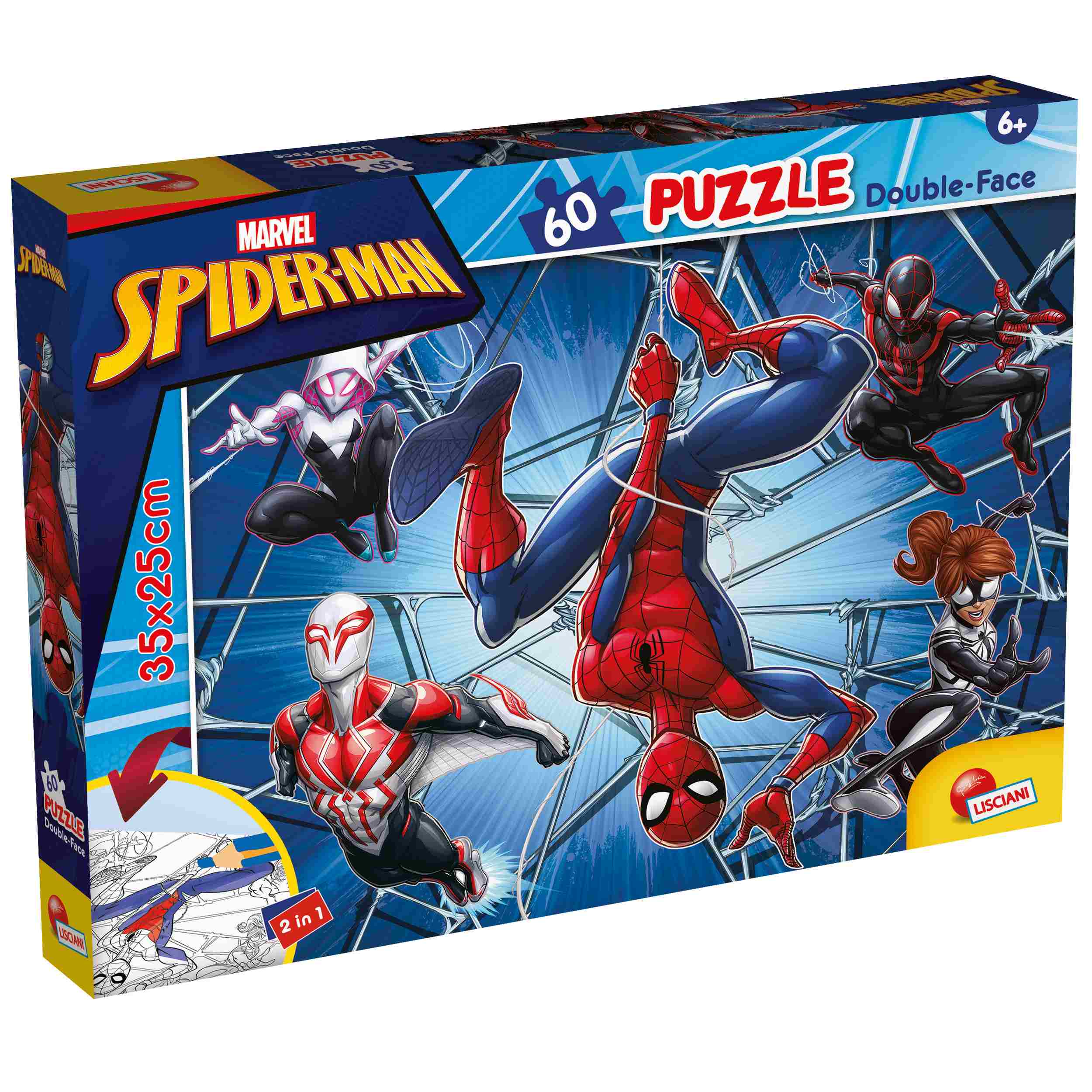 Lisciani Puzzle 60 Marvel M-Plus Spiderman 304-99634