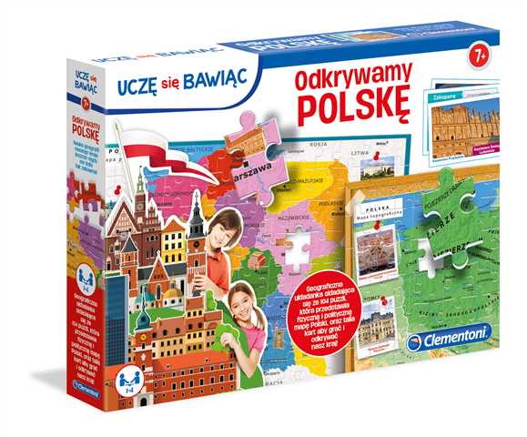 Puzzle 104 edukacyjne Odkrywamy Polskę 50021