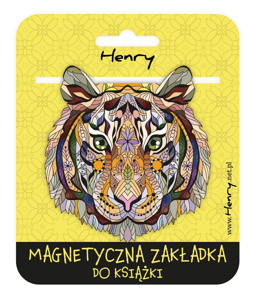 Zakładka magnetyczna mandala Tygrys
