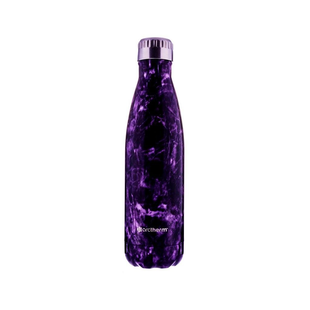 Butelka termiczna marmur czarno fioletowa 500ml