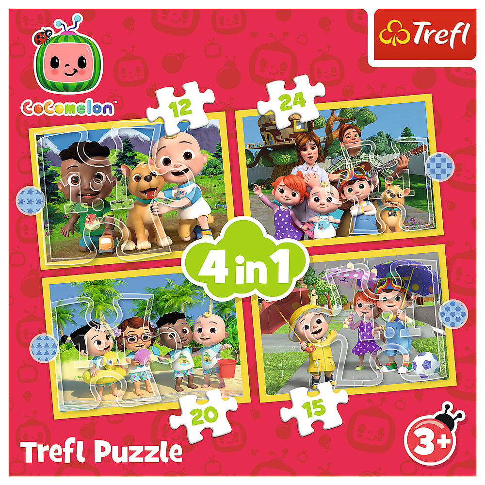 Puzzle 4w1 Cocomelon Poznaj bohaterów  34647
