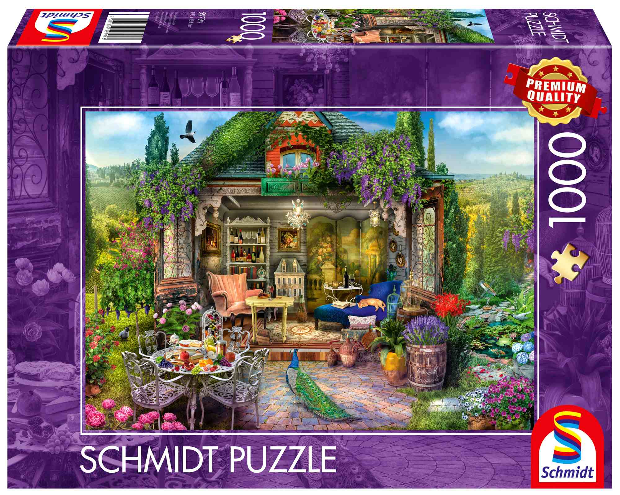 Puzzle 1000 PQ Wymarzony domek ogrodowy 113385