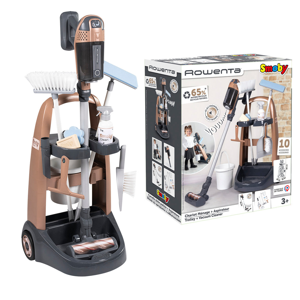 Wózek z odkurzaczem XForce Smoby Rowenta