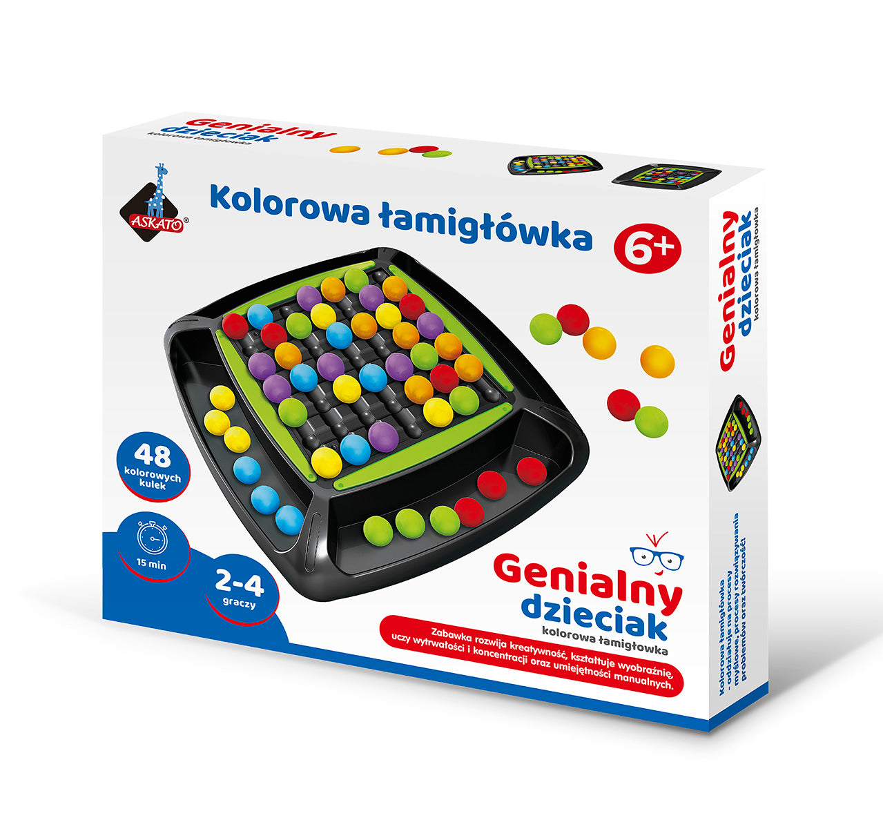 Genialny dzieciak kolorowa łamigłówka 112473