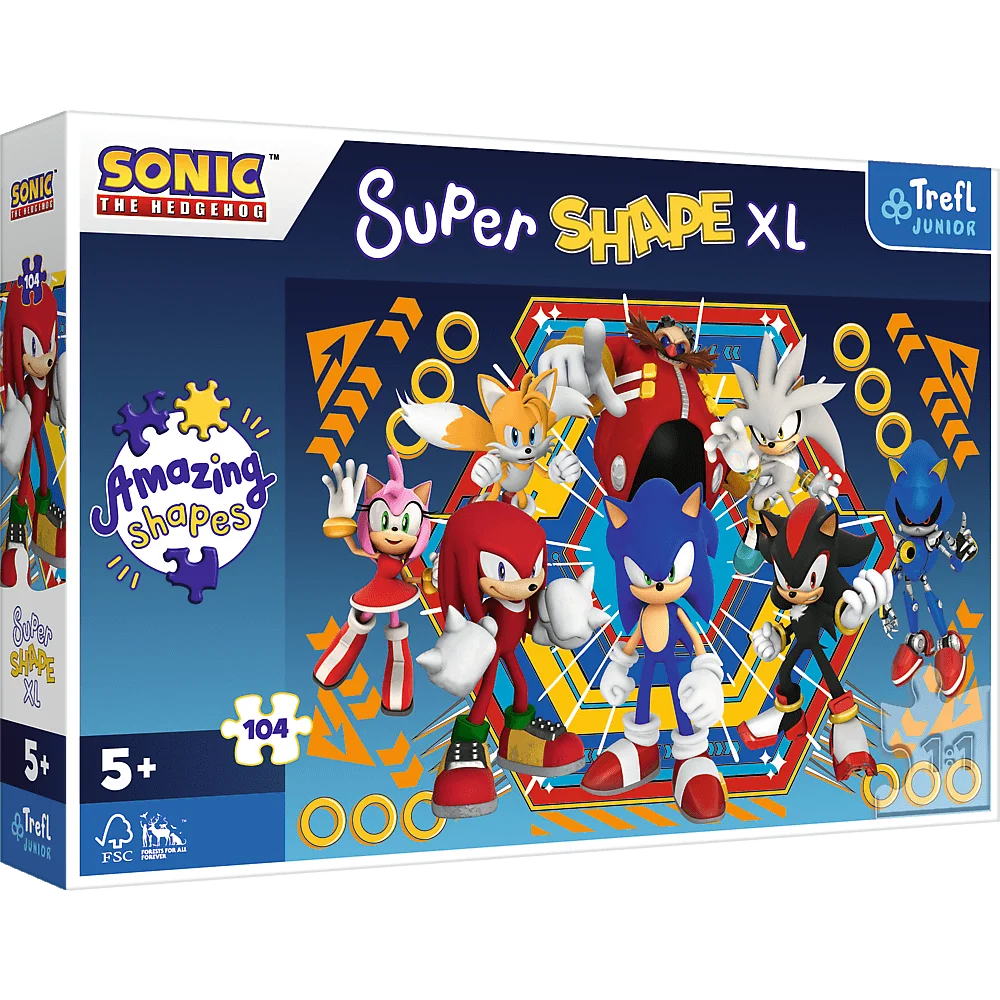 Puzzle 104 XL Super Shape Świat Sonica 50032