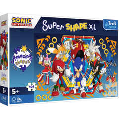 Puzzle 104 XL Super Shape Świat Sonica 50032