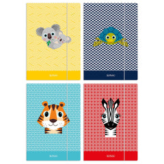 Teczka A4 z gumką Cute animals 1 szt. mix