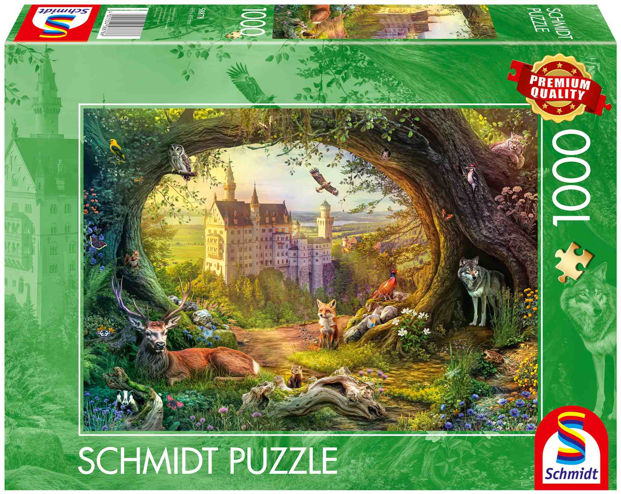 Puzzle 1000 PQ Bajkowy zamek i magiczny las 113685