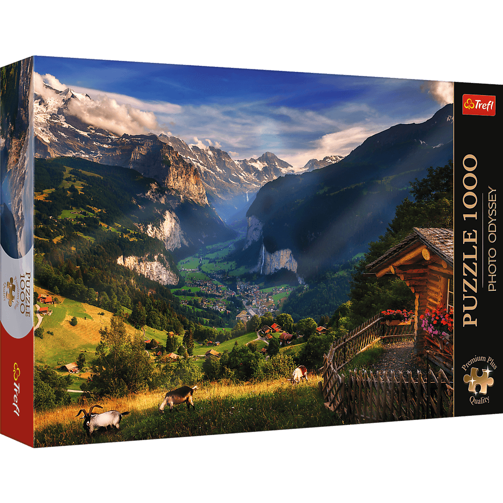 Puzzle 1000 Premium Plus Photo Odyssey Dolina Lauterbrunnen Szwajcaria 10821