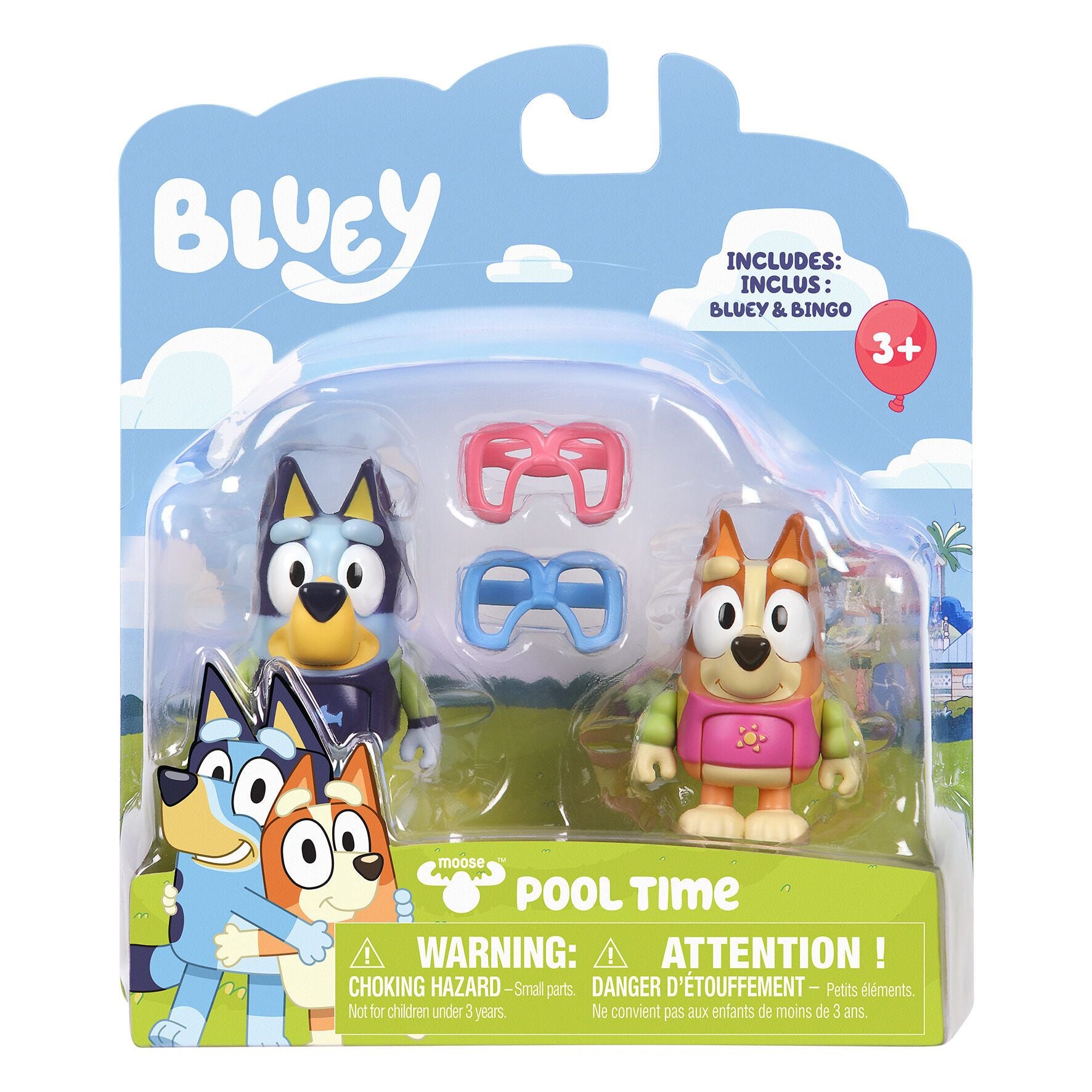 Figurki zabawa na basenie Bluey BLU13039 2pak