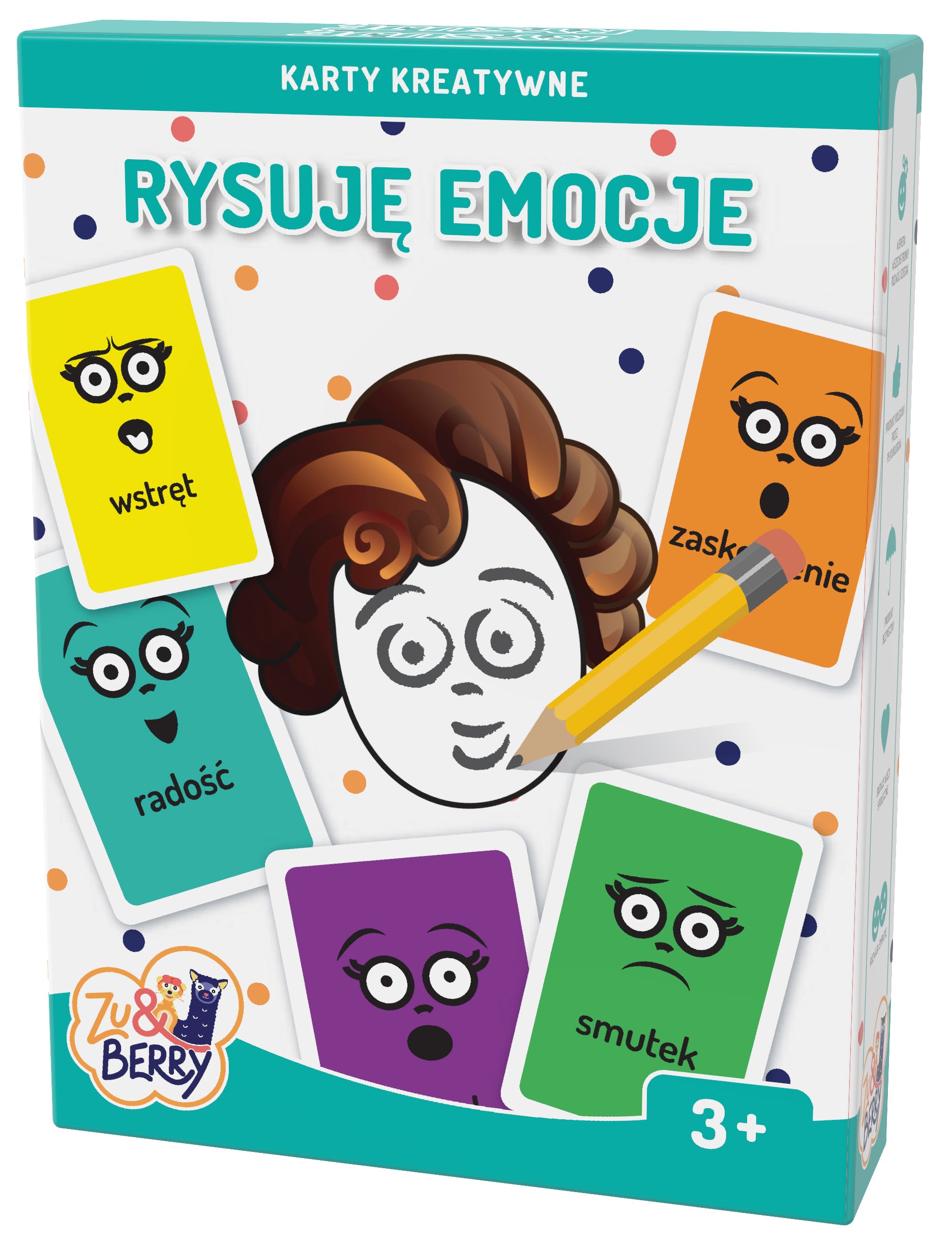 Karty kreatywne rysuję emocje