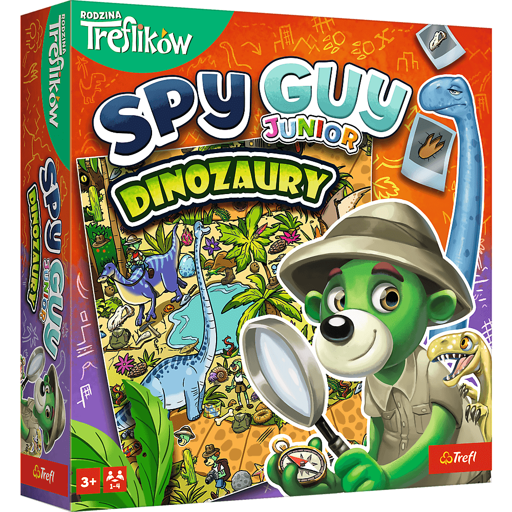 Gra Spy Guy Junior Dinozaury Rodzina Treflików 02652