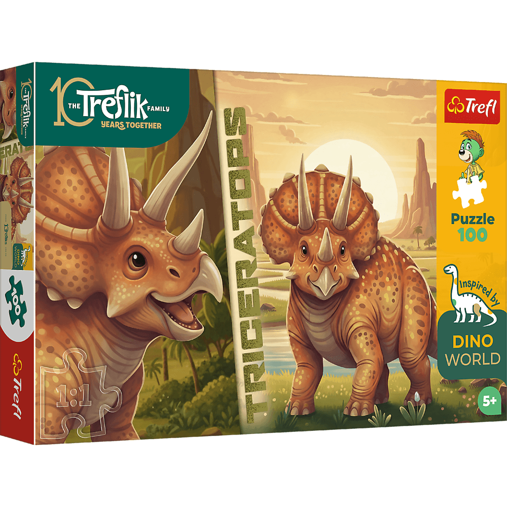 Puzzle 100 Inspired By Dino World wzór 3 Rodzina Treflików 16580