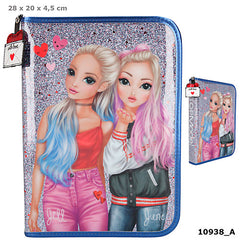 Piórnik 1-komorowy XXL z wyposażeniem Top Model Love Letters 10938A