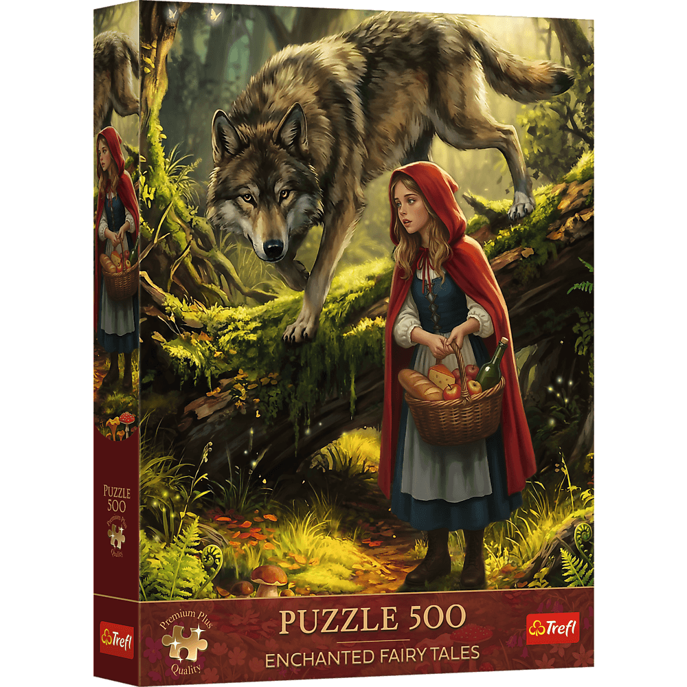Puzzle 500 Trefl Premium Plus Enchanted Fairy Tales Czerwony Kapturek i Wilk 37632